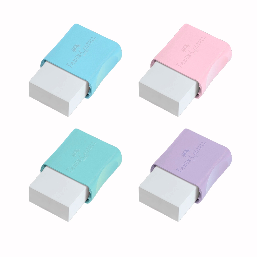 4 Borrachas Faber Castell Max Tons Pastel Com Capinha
