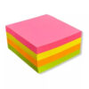 Bloco Adesivo Planeta T Neon 400 Fls Quadrado 75x75mm