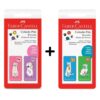 Borracha Pets Escolar Colorida Faber-castell Com 4 Unidades