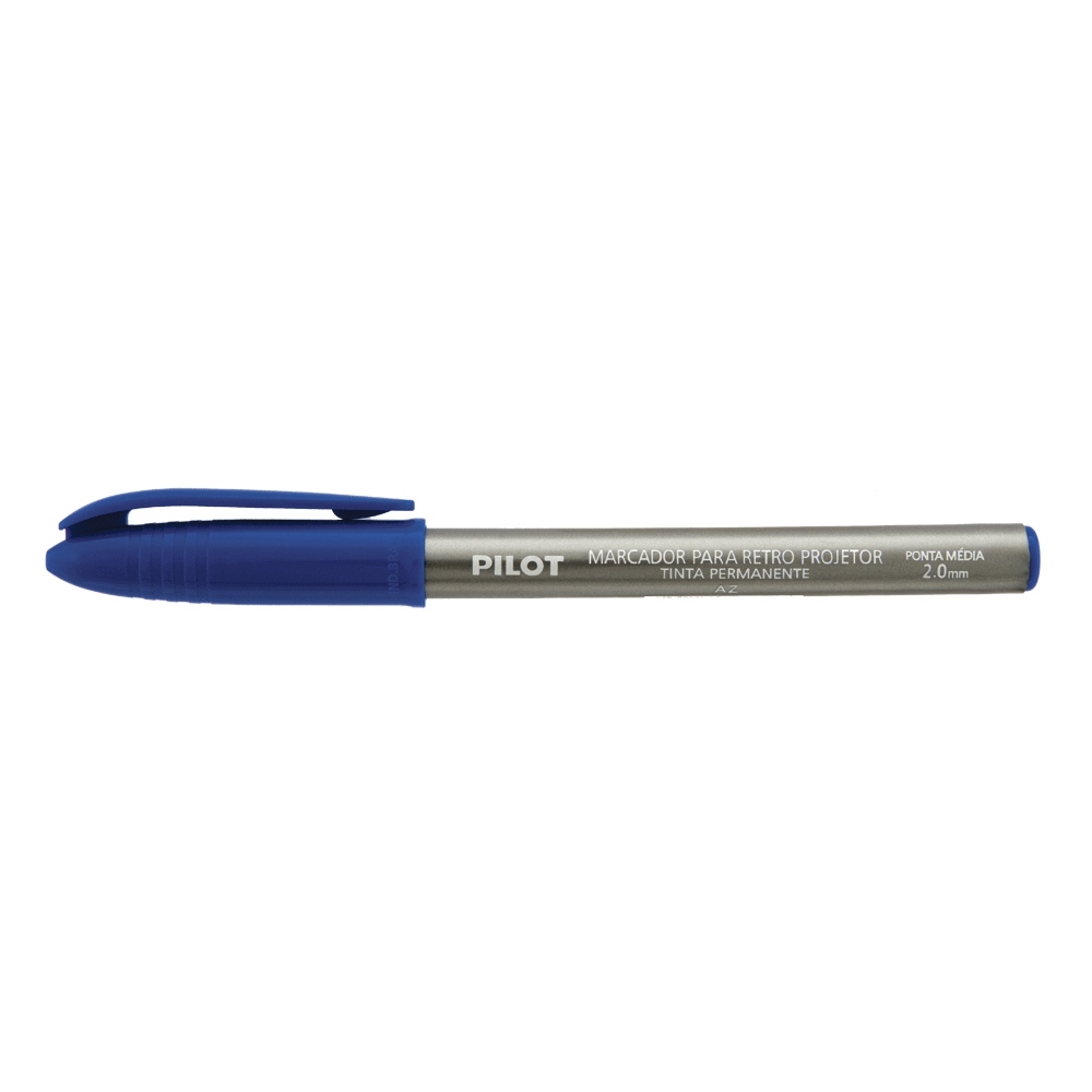 CANETA MARCADOR PARA RETRO PROJETOR 2.0mm PERMANETE PILOT AZUL