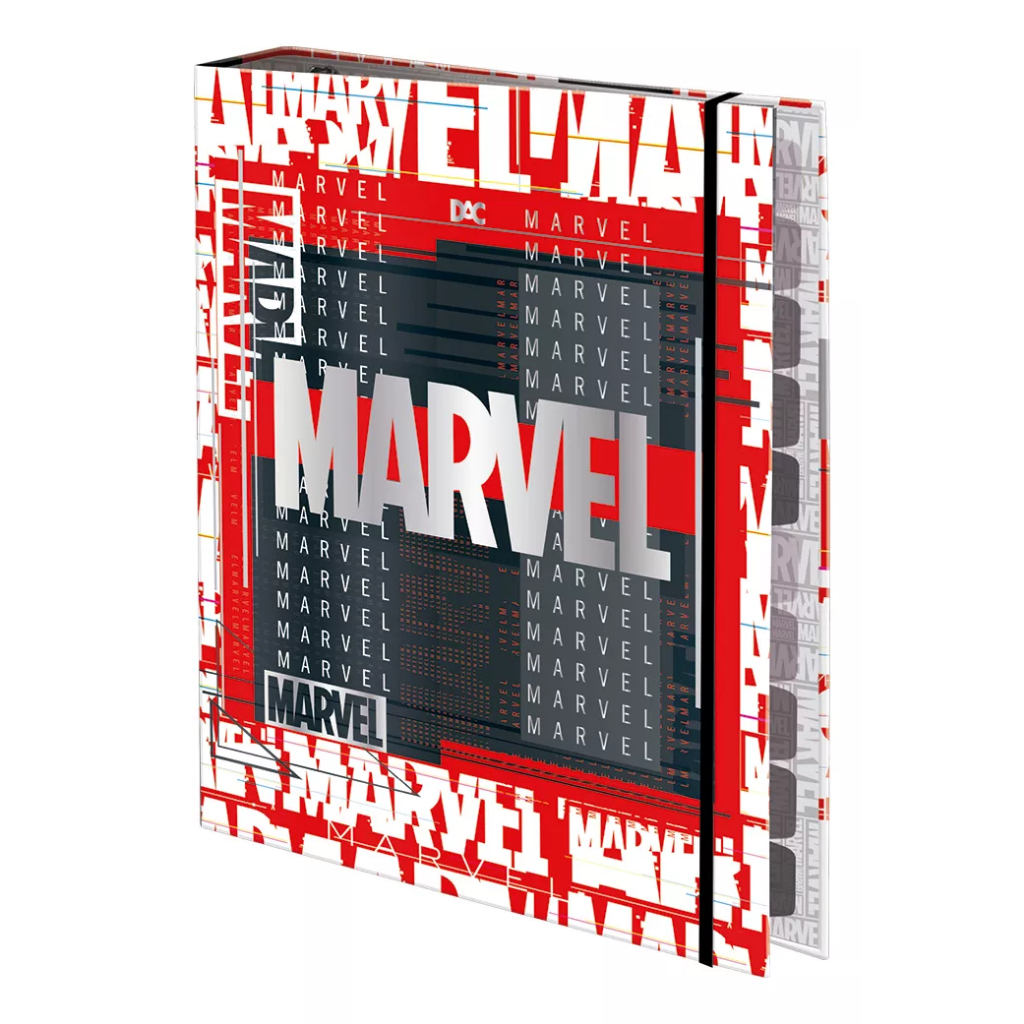 Fichário Universitário Elástico Marvel 48 Fls Dac Capa Dura
