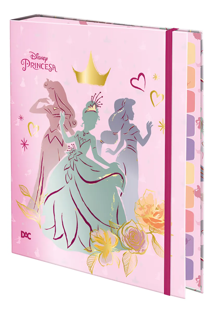 Fichário Universitário Princesas Disney