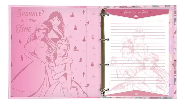 Fichário Universitário Princesas Disney - Imagem 2