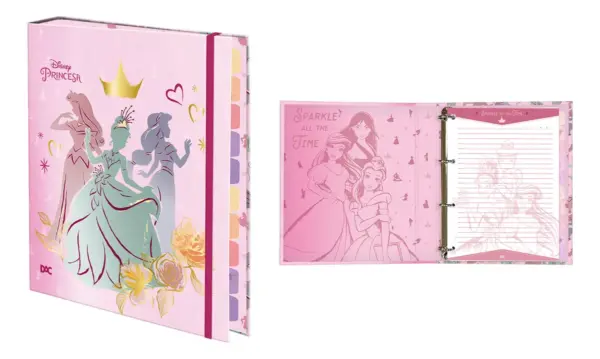 Fichário Universitário Princesas Disney - Imagem 3