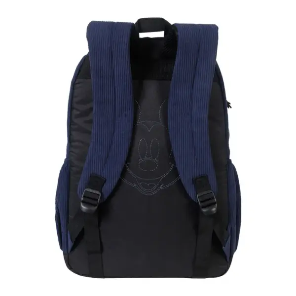 Mochila Juvenil Mickey Cotelê Azul - Imagem 3