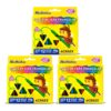 Gizão De Cera 12 Cores Kit C/ 3 Acrilex Big Triangular
