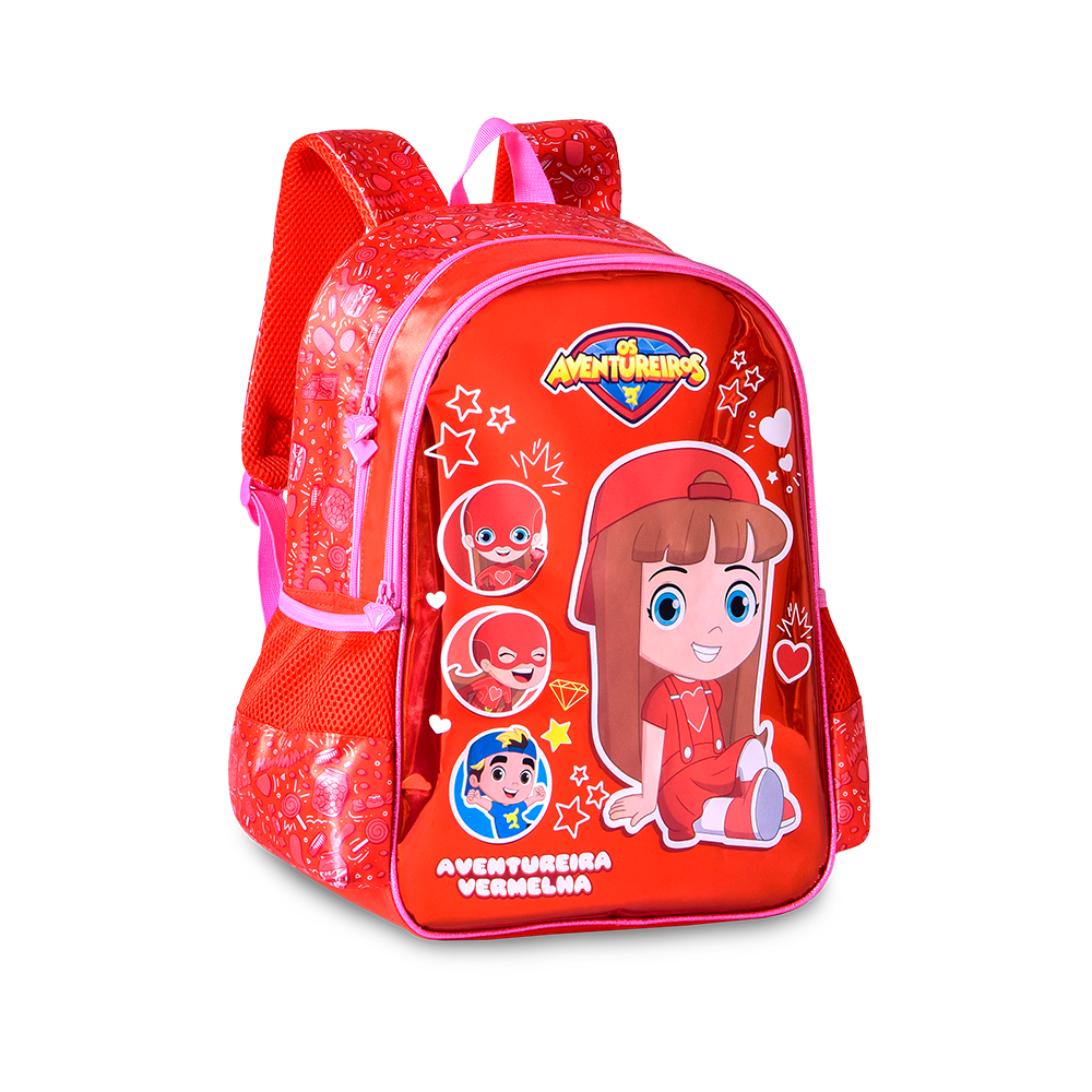 Mochila Vermelho Os Aventureiros Clio