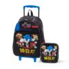 Mochila de Rodinha Lancheira Sonic Preta Pacific