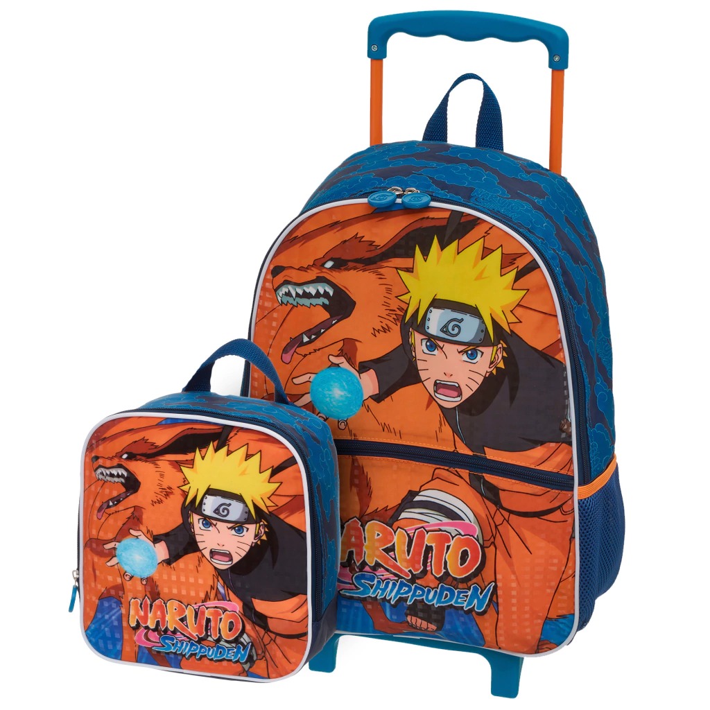Mochila de Rodinha Lancheira Naruto Shippuden Pacific
