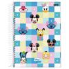 Caderno Disney Emoji Espiral Universitário 10 Matérias 160fls